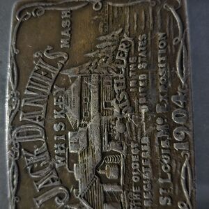 Jack Daniel's Brass Belt Buckle